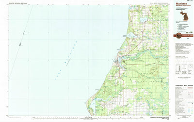 United States Geological Survey Manistee, MI-WI (1983, 100000-Scale) digital map