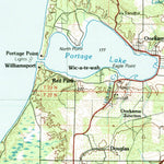 United States Geological Survey Manistee, MI-WI (1983, 100000-Scale) digital map