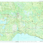 United States Geological Survey Manistique Lake, MI (1985, 100000-Scale) digital map