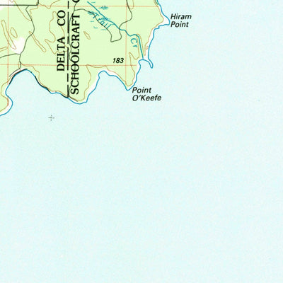 United States Geological Survey Manistique, MI (1983, 100000-Scale) digital map