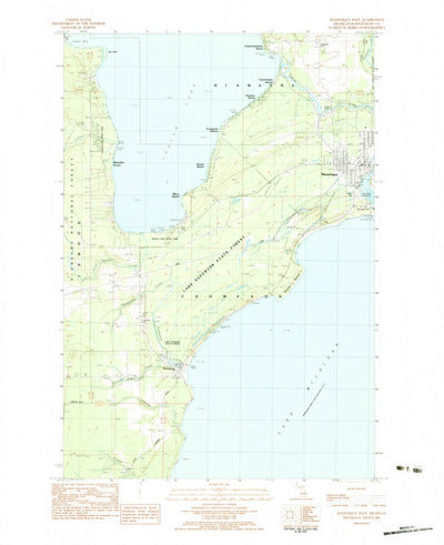 United States Geological Survey Manistique West, MI (1983, 25000-Scale) digital map