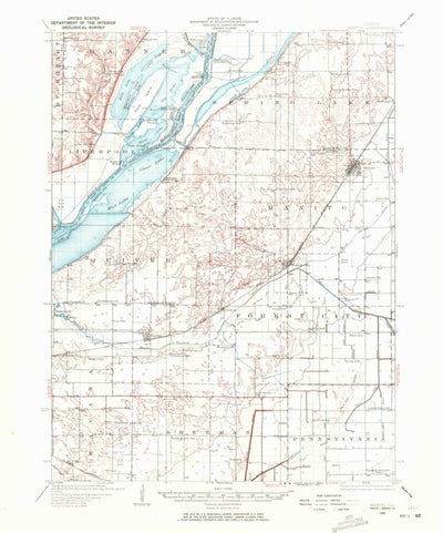 United States Geological Survey Manito, IL (1929, 62500-Scale) digital map
