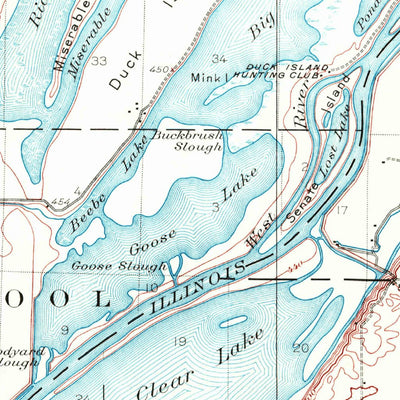 United States Geological Survey Manito, IL (1929, 62500-Scale) digital map