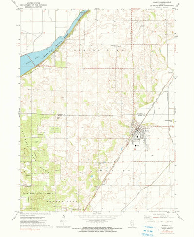 United States Geological Survey Manito, IL (1971, 24000-Scale) digital map