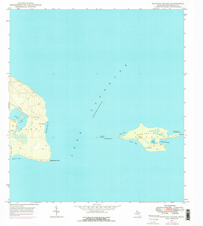 United States Geological Survey Manitou Island, MI (1948, 24000-Scale) digital map