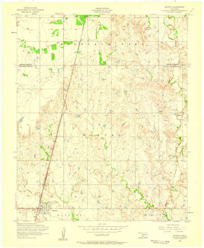 United States Geological Survey Manitou, OK (1956, 24000-Scale) digital map