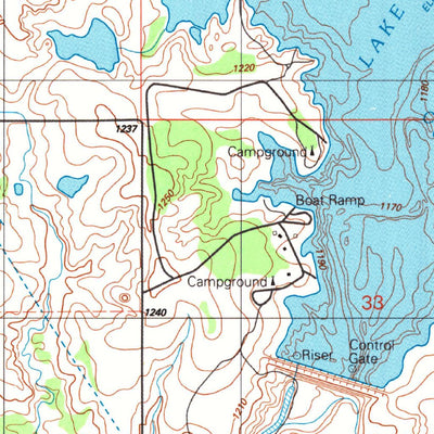 United States Geological Survey Manitou, OK (1991, 24000-Scale) digital map