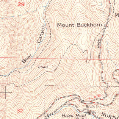 United States Geological Survey Manitou Springs, CO (1950, 24000-Scale) digital map