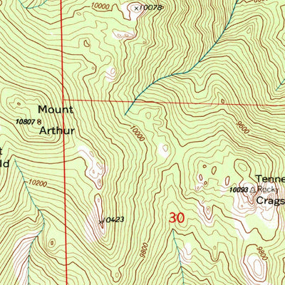 United States Geological Survey Manitou Springs, CO (1961, 24000-Scale) digital map
