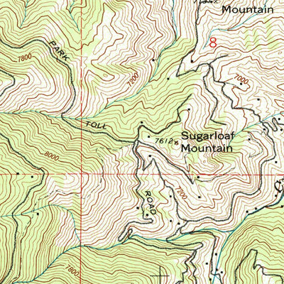 United States Geological Survey Manitou Springs, CO (1961, 24000-Scale) digital map