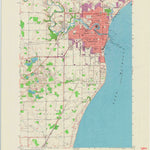 United States Geological Survey Manitowoc, WI (1954, 24000-Scale) digital map