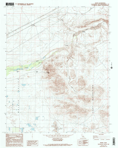 United States Geological Survey Manix, CA (1982, 24000-Scale) digital map