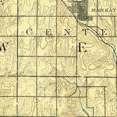 United States Geological Survey Mankato, KS (1894, 125000-Scale) digital map
