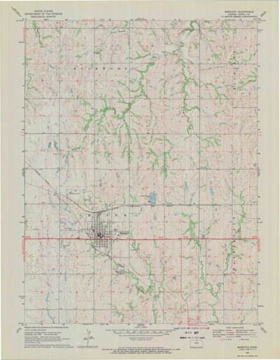 United States Geological Survey Mankato, KS (1969, 24000-Scale) digital map