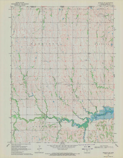 United States Geological Survey Mankato NW, KS (1969, 24000-Scale) digital map