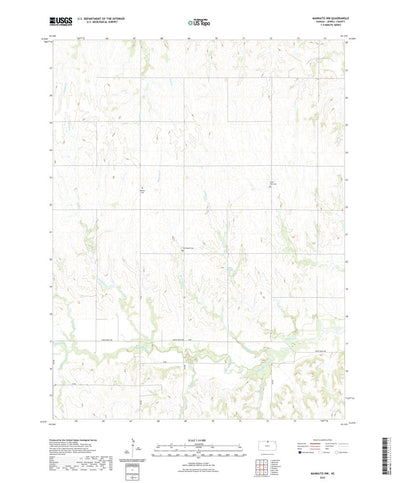 United States Geological Survey Mankato NW, KS (2022, 24000-Scale) digital map