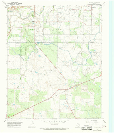 United States Geological Survey Mankins, TX (1966, 24000-Scale) digital map