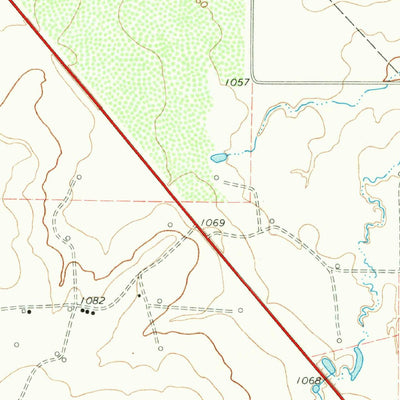 United States Geological Survey Mankins, TX (1966, 24000-Scale) digital map