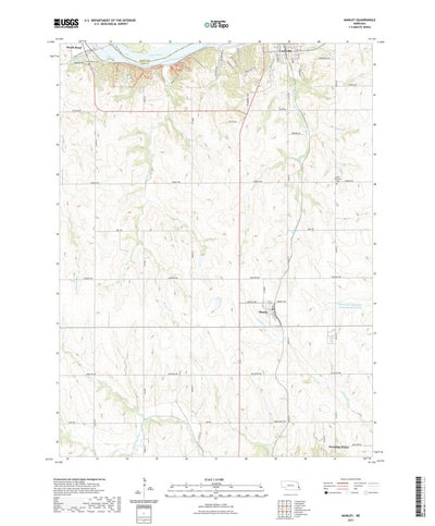United States Geological Survey Manley, NE (2021, 24000-Scale) digital map
