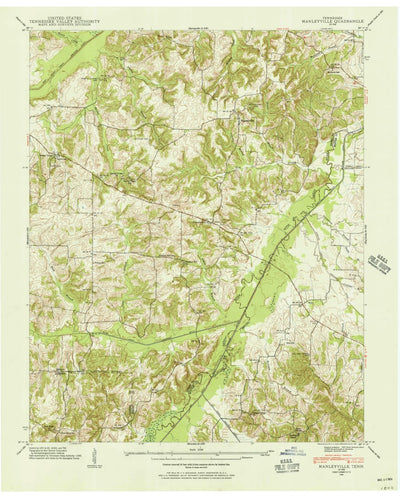 United States Geological Survey Manleyville, TN (1940, 24000-Scale) digital map