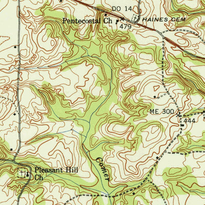 United States Geological Survey Manleyville, TN (1940, 24000-Scale) digital map