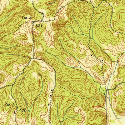 United States Geological Survey Manleyville, TN (1941, 24000-Scale) digital map