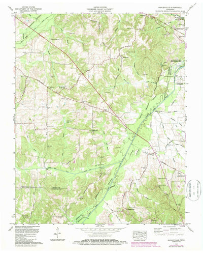 United States Geological Survey Manleyville, TN (1965, 24000-Scale) digital map
