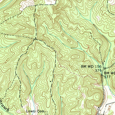United States Geological Survey Manleyville, TN (1965, 24000-Scale) digital map