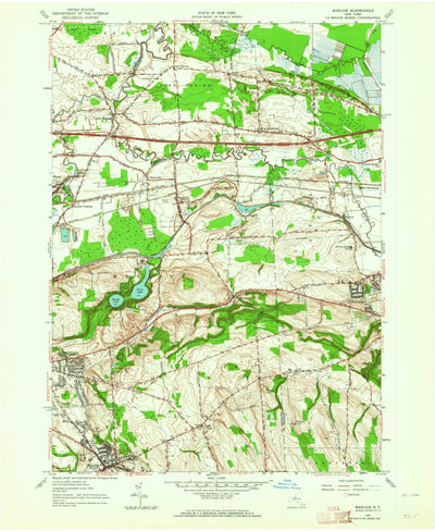 United States Geological Survey Manlius, NY (1957, 24000-Scale) digital map