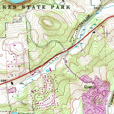United States Geological Survey Manlius, NY (1973, 24000-Scale) digital map