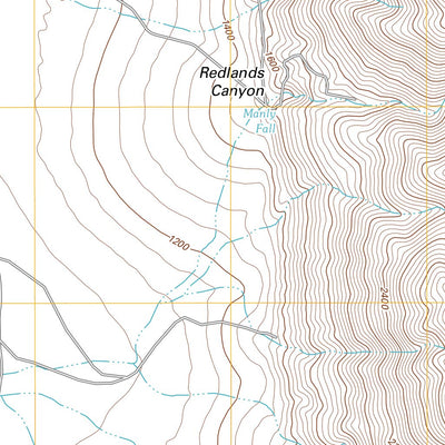 United States Geological Survey Manly Fall, CA (2012, 24000-Scale) digital map
