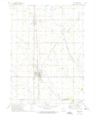 United States Geological Survey Manly, IA (1972, 24000-Scale) digital map