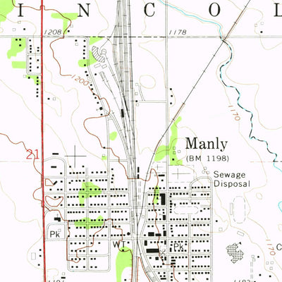 United States Geological Survey Manly, IA (1972, 24000-Scale) digital map