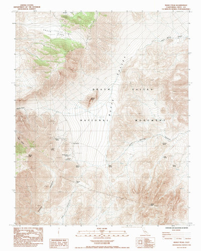 United States Geological Survey Manly Peak, CA (1984, 24000-Scale) digital map