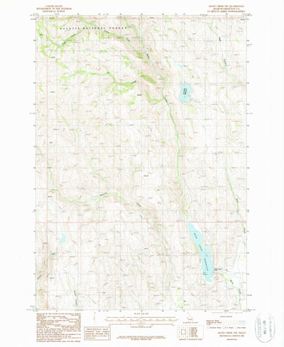 United States Geological Survey Mann Creek NW, ID (1987, 24000-Scale) digital map