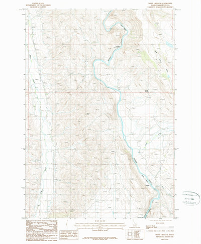 United States Geological Survey Mann Creek SE, ID (1987, 24000-Scale) digital map
