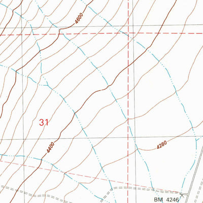 United States Geological Survey Mann Lake, OR (1981, 24000-Scale) digital map