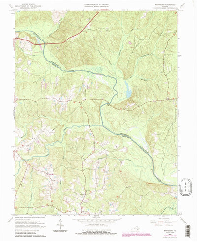 United States Geological Survey Mannboro, VA (1964, 24000-Scale) digital map
