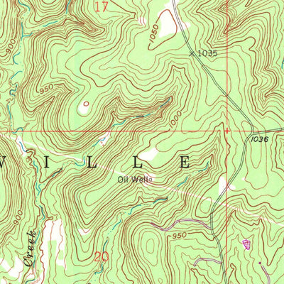 United States Geological Survey Mannford SE, OK (1958, 24000-Scale) digital map