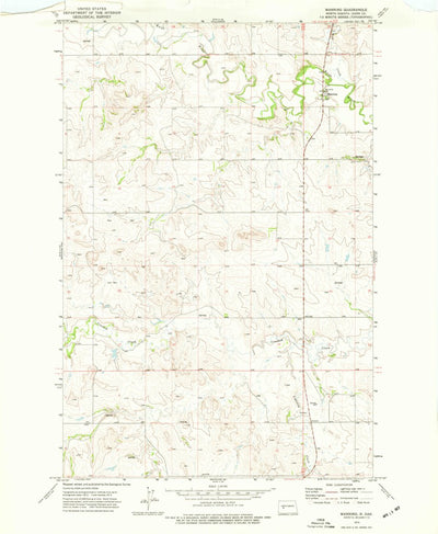 United States Geological Survey Manning, ND (1973, 24000-Scale) digital map