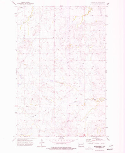 United States Geological Survey Manning NW, ND (1973, 24000-Scale) digital map