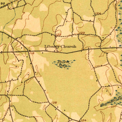 United States Geological Survey Manning, SC (1921, 62500-Scale) digital map