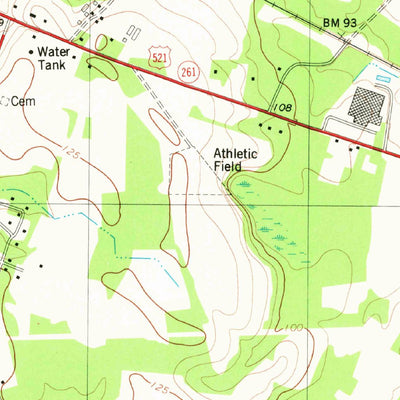 United States Geological Survey Manning, SC (1980, 24000-Scale) digital map