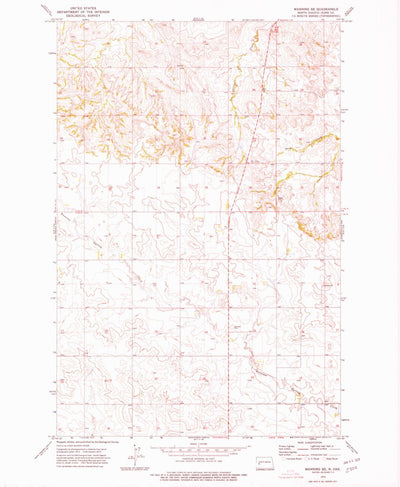 United States Geological Survey Manning SE, ND (1973, 24000-Scale) digital map