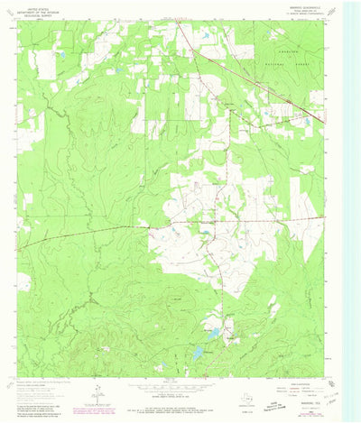 United States Geological Survey Manning, TX (1963, 24000-Scale) digital map