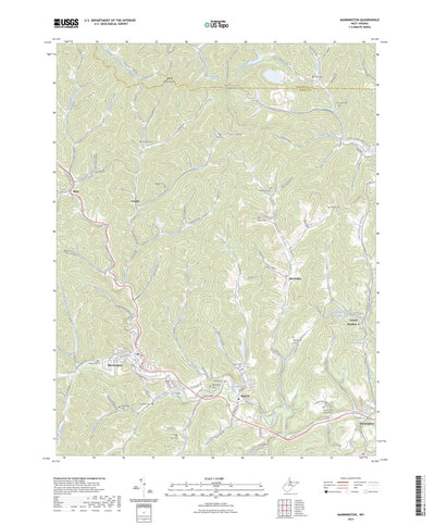 United States Geological Survey Mannington, WV (2023, 24000-Scale) digital map