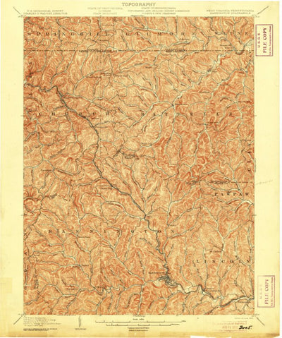 United States Geological Survey Mannington, WV-PA (1905, 62500-Scale) digital map