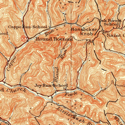 United States Geological Survey Mannington, WV-PA (1923, 62500-Scale) digital map