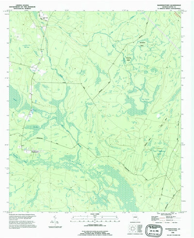United States Geological Survey Manningtown, GA (1988, 24000-Scale) digital map