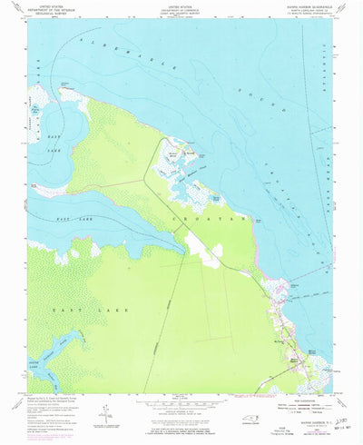 United States Geological Survey Manns Harbor, NC (1953, 24000-Scale) digital map